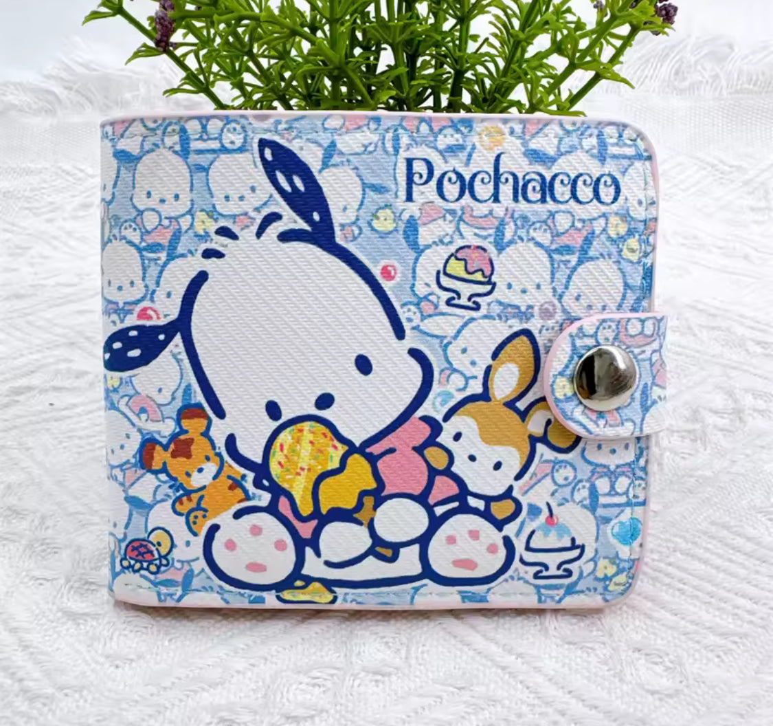 Kawaii Sanrio Button Wallets