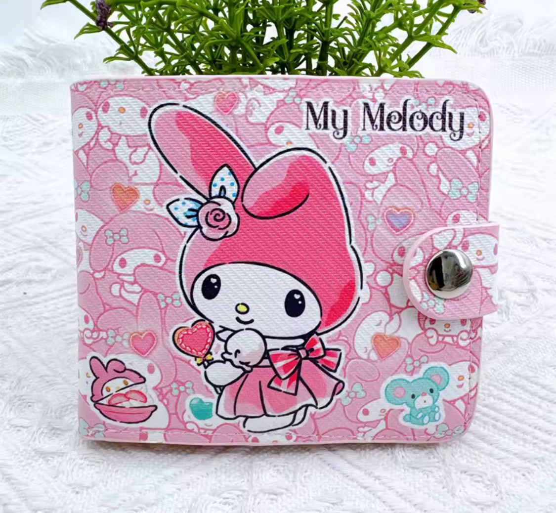 Kawaii Sanrio Button Wallets