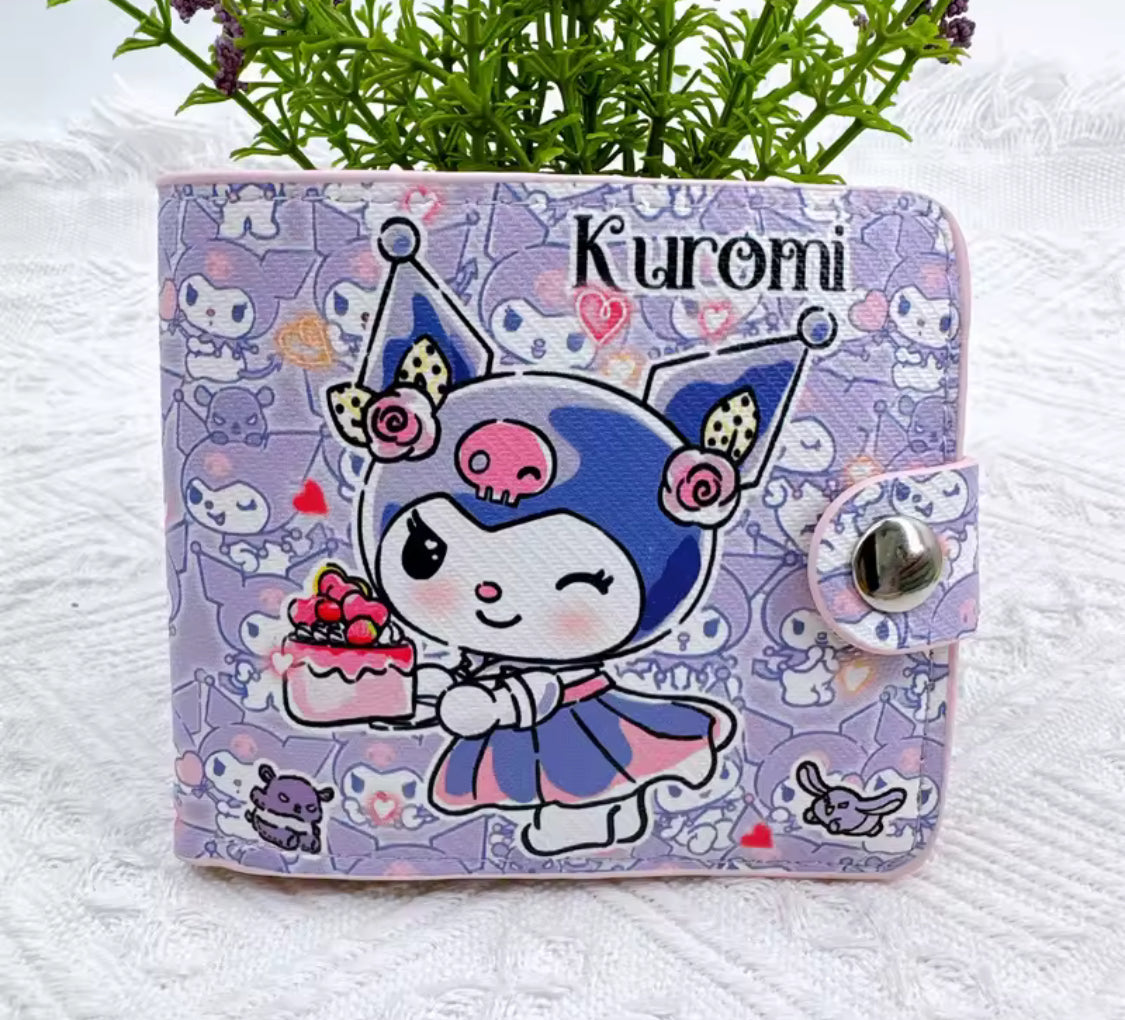 Kawaii Sanrio Button Wallets