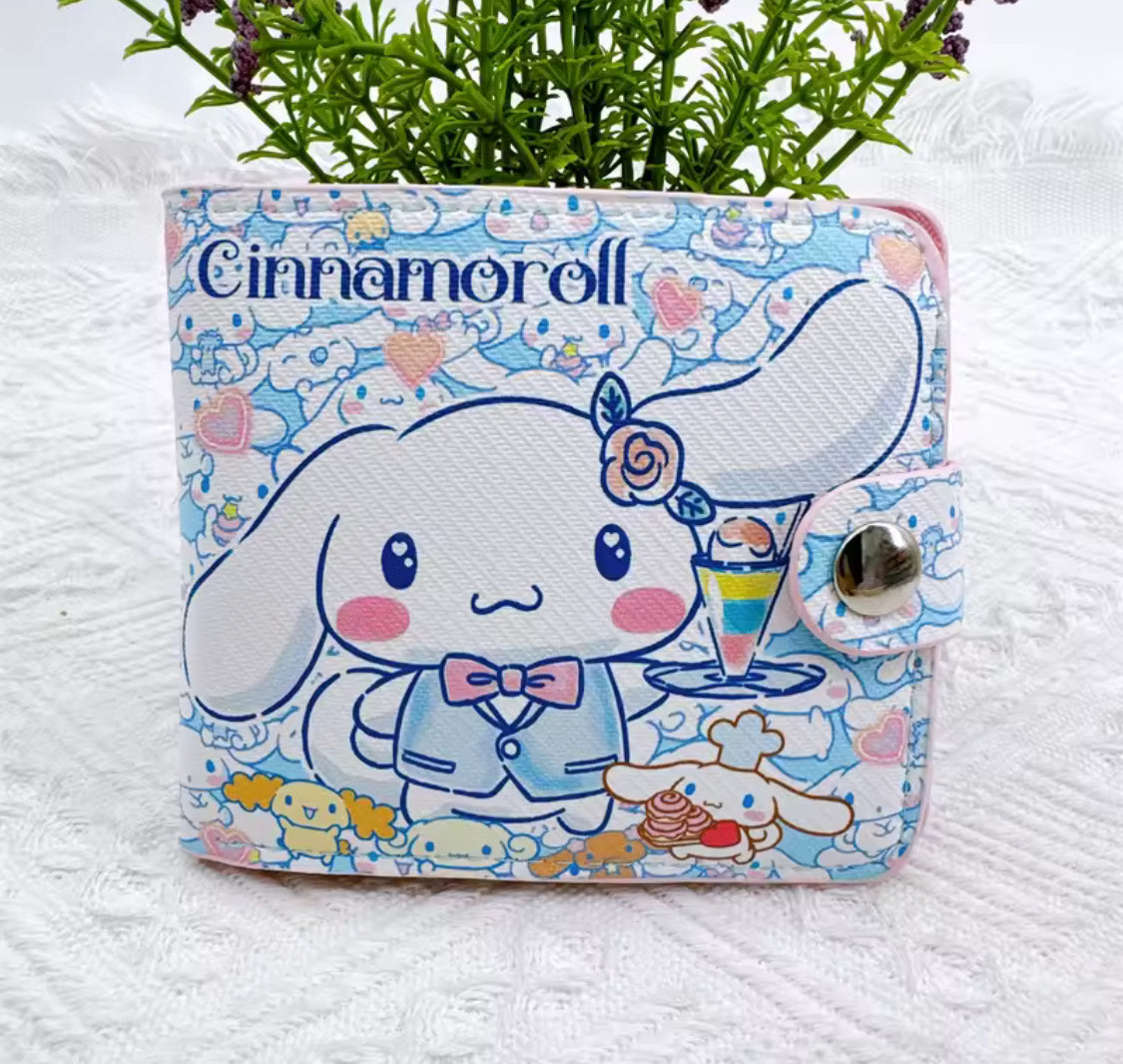 Kawaii Sanrio Button Wallets