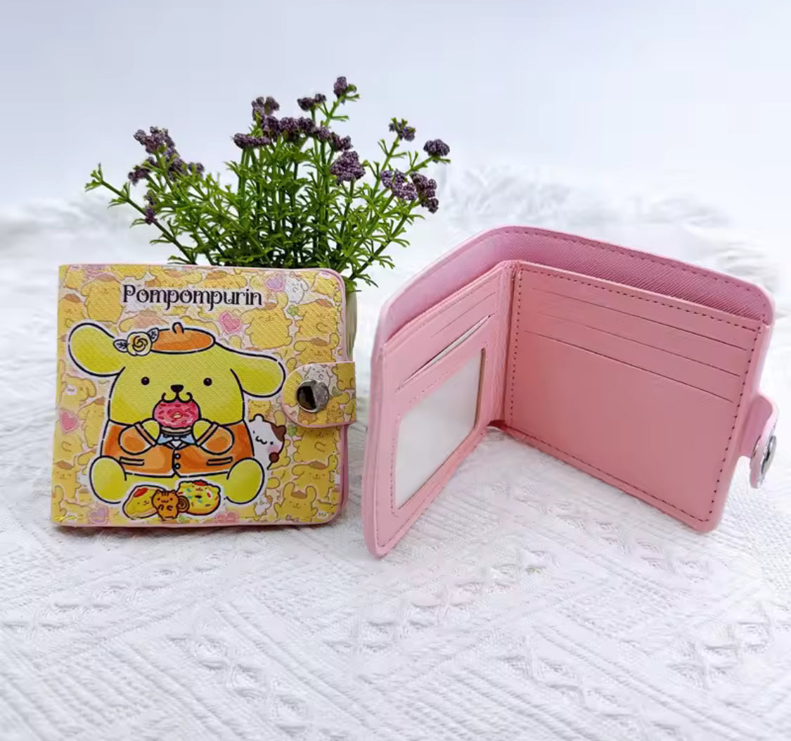 Kawaii Sanrio Button Wallets