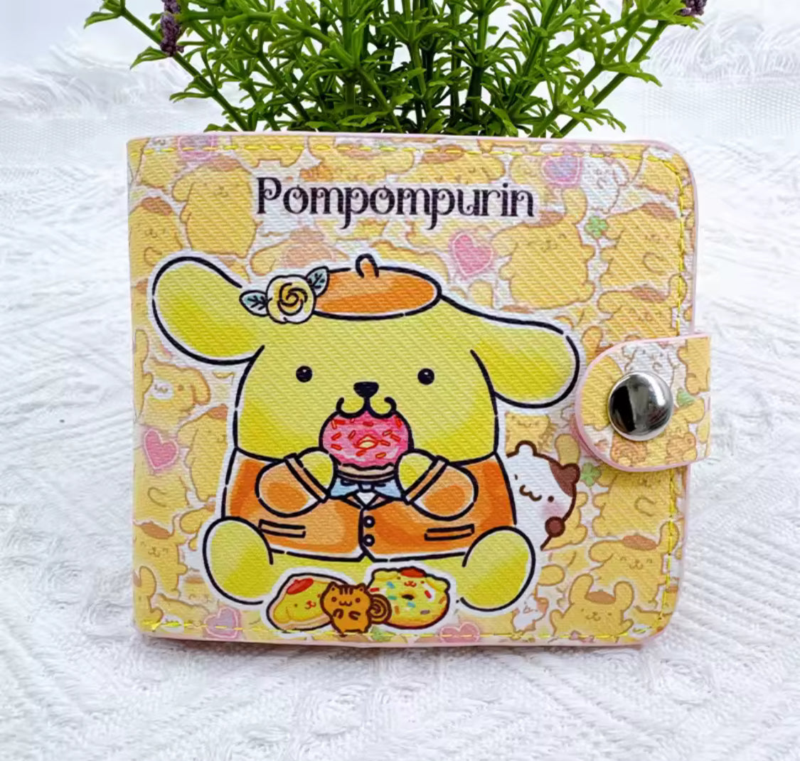 Kawaii Sanrio Button Wallets