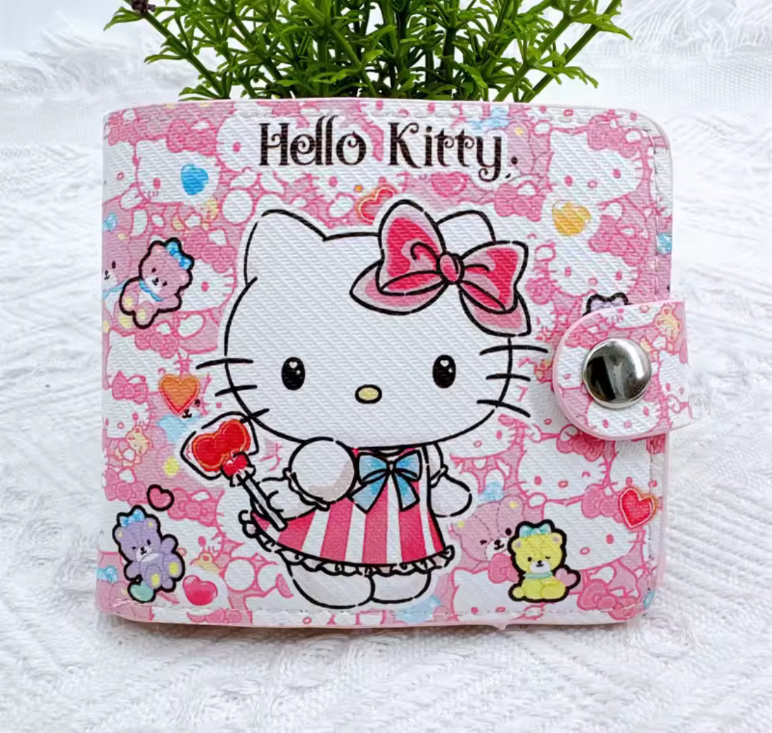 Kawaii Sanrio Button Wallets
