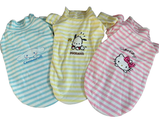 Sanrio Pet Apparel Stripe Style