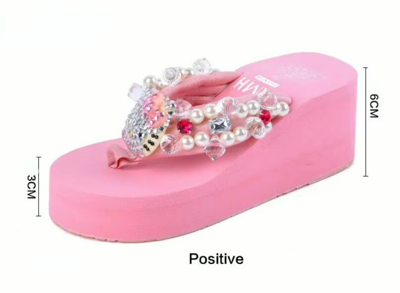 Hello Kitty Platform Shoes Slippers