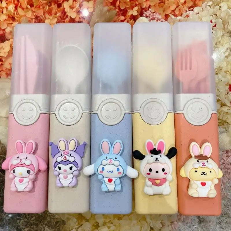 Sanrio & Friends eco-friendly Travel Cutlery Set