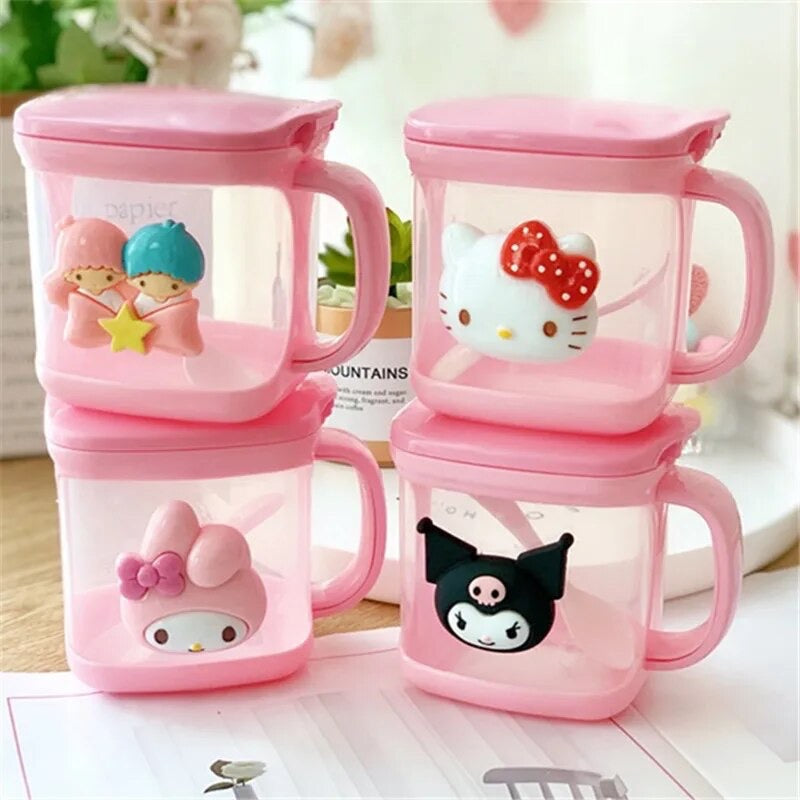 Cute Sanrio Food Container With Spoon