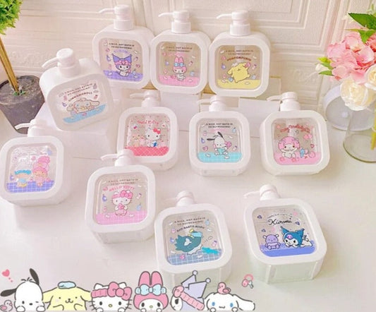 Cute Clear Soap Dispenser Sanrio & Friends