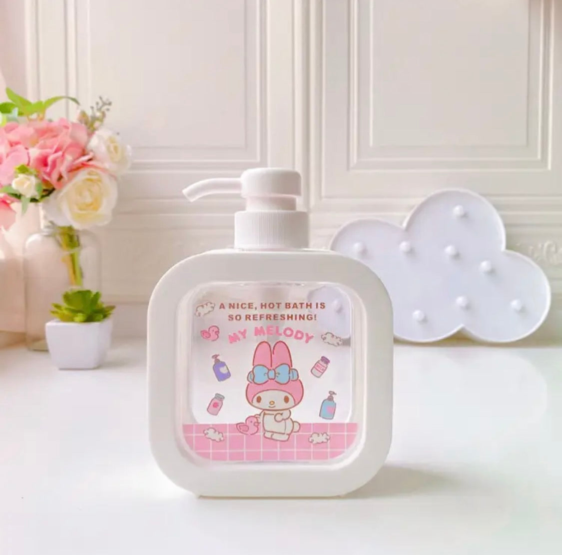 Cute Clear Soap Dispenser Sanrio & Friends