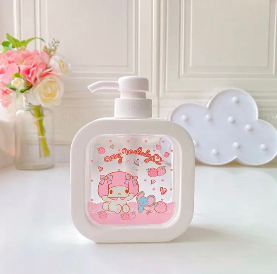 Cute Clear Soap Dispenser Sanrio & Friends