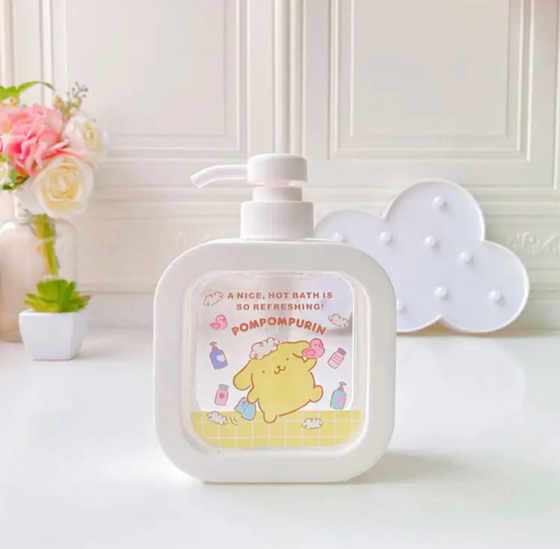 Cute Clear Soap Dispenser Sanrio & Friends