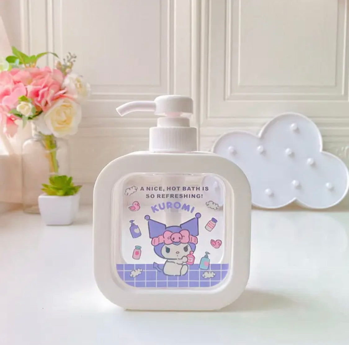 Cute Clear Soap Dispenser Sanrio & Friends