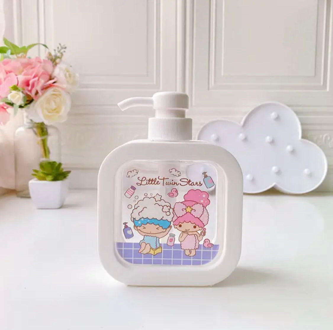 Cute Clear Soap Dispenser Sanrio & Friends