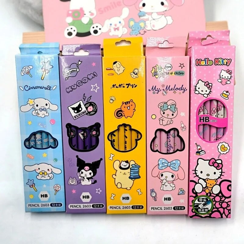 Kawaii Pencils Sanrio & Friends