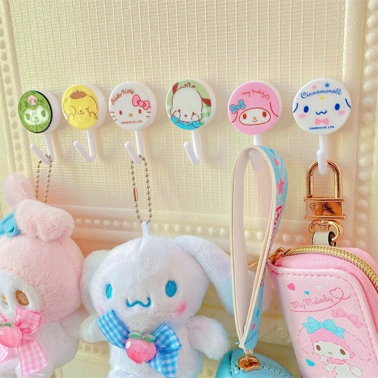 Adhesive Hooks Sanrio & Friends