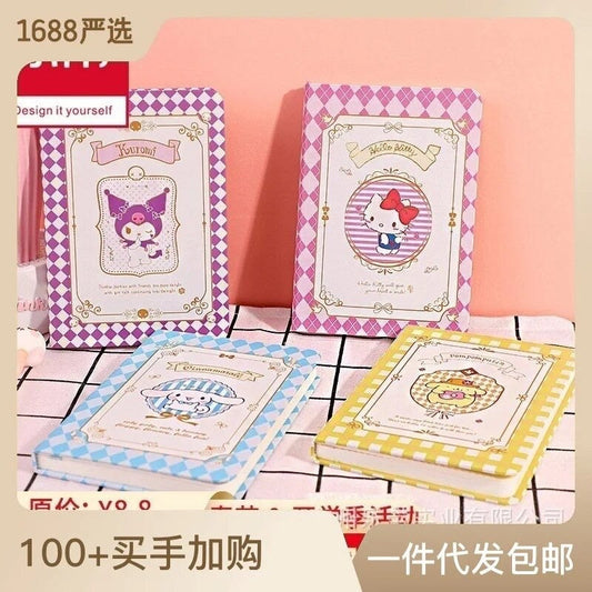 Kawaii Checkers Small Notebook Sanrio & Friends