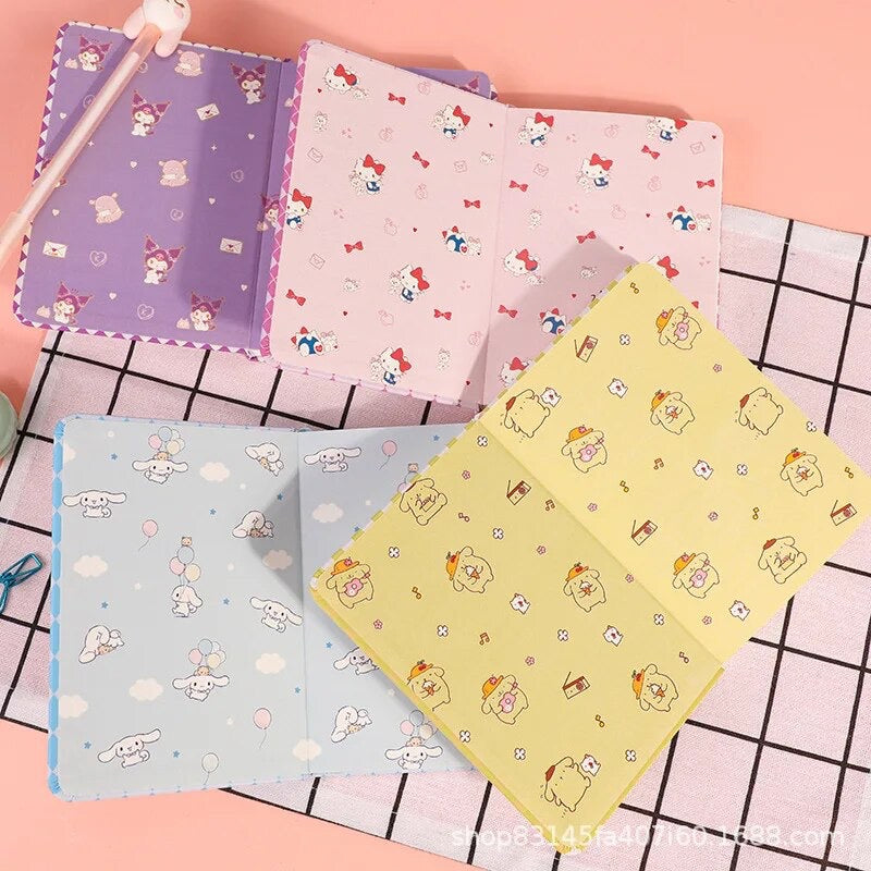 Kawaii Checkers Small Notebook Sanrio & Friends