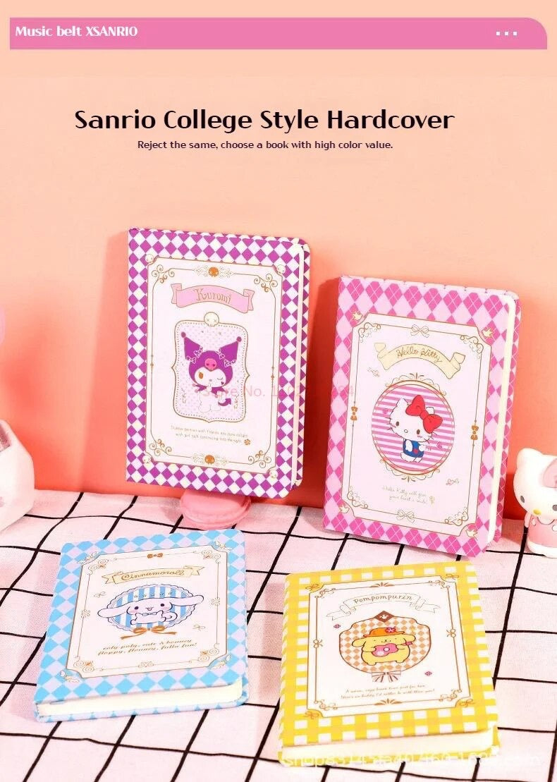 Kawaii Checkers Small Notebook Sanrio & Friends