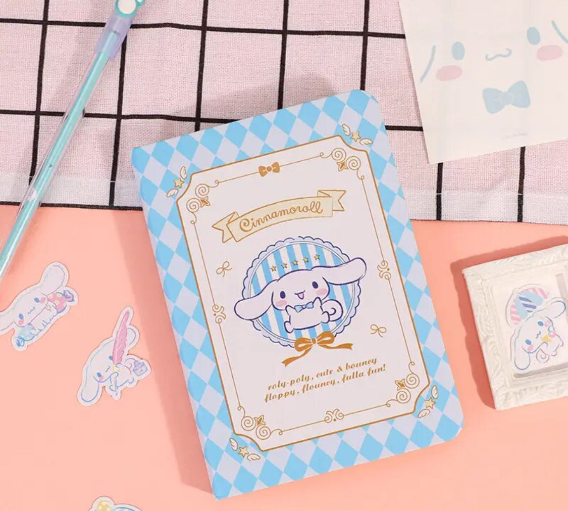 Kawaii Checkers Small Notebook Sanrio & Friends