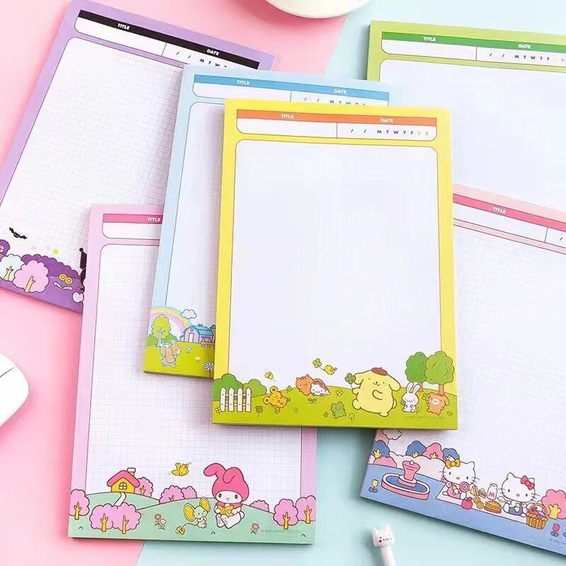 Kawaii Notepad Sanrio & Friends