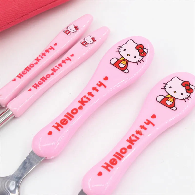 Travel Stainless Steel Silverware Sanrio & Friends