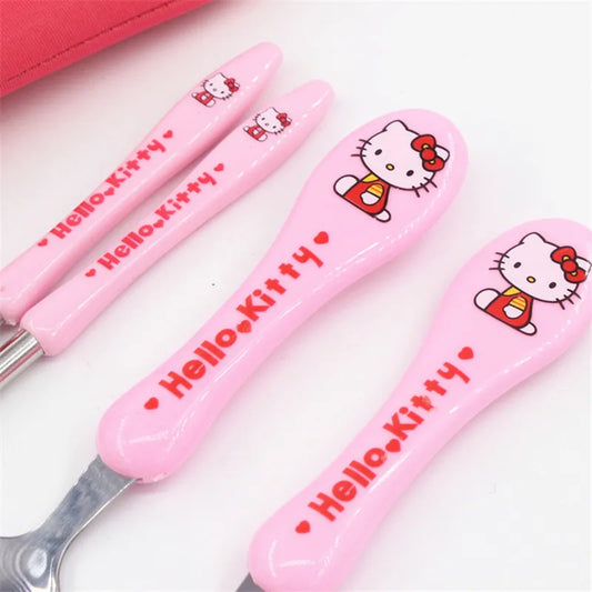 Travel Stainless Steel Silverware Sanrio & Friends